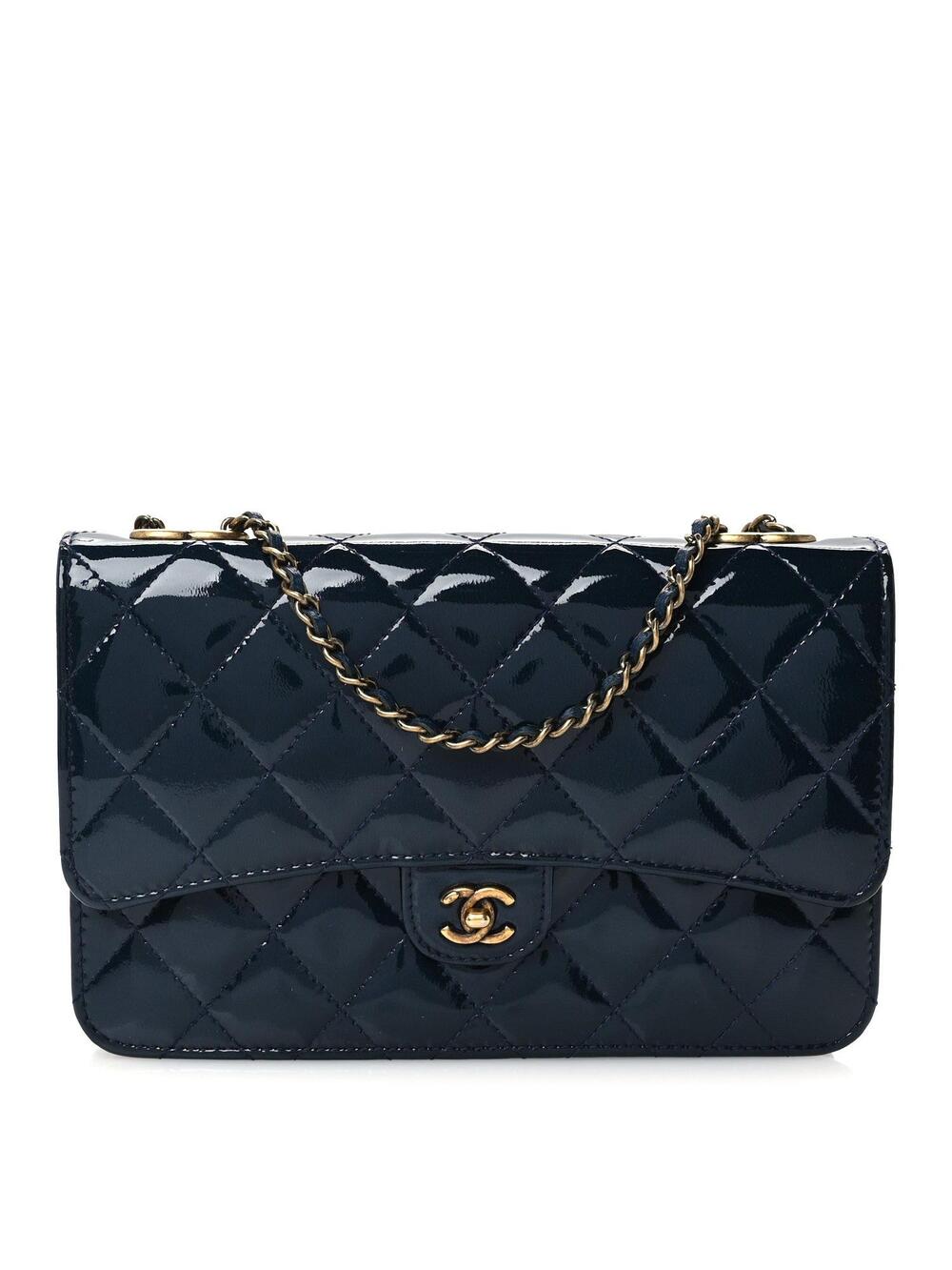 Chanel Patent Goatskin Quilted Cc #372903C19B